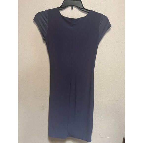 41 Hawthorn Draped Front Dress - Small - Gray colo Polyester & Spandex Blend Mad - Picture 4 of 8